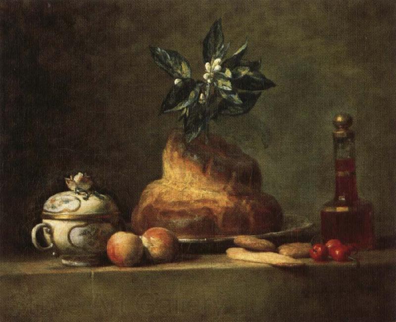 jean-Baptiste-Simeon Chardin The Brioche Spain oil painting art
